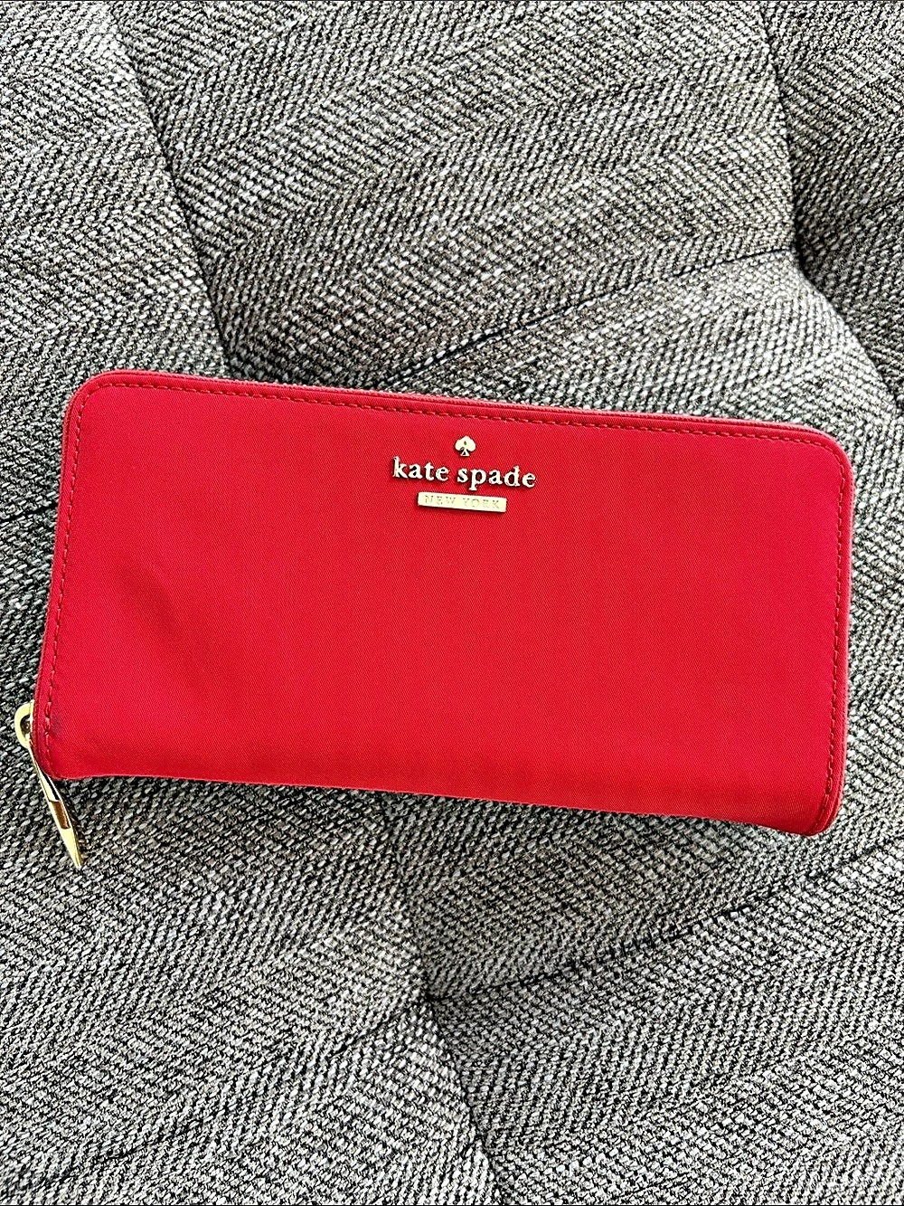 kate spade Zip Around Wallet in Red